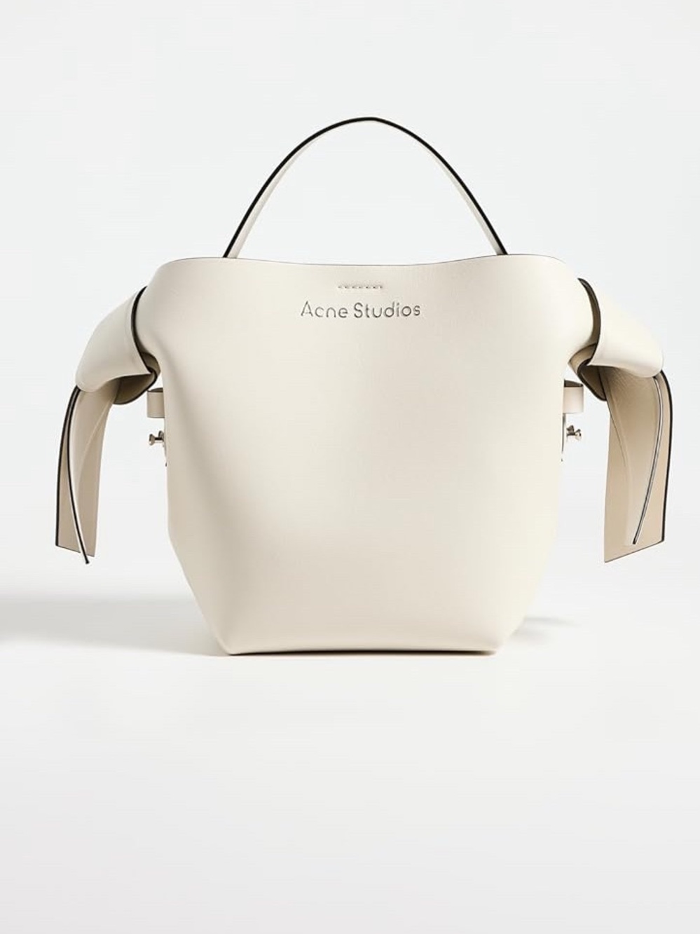 Acne studios musubi bag ivory shoulder bag knot Japanese street style luxury